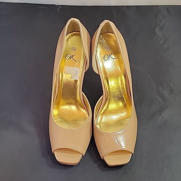 WOMEN"S IT’S OK PEEP TOE D'ORSAY HIGH HEEL STILETTOS PUMP SHOES - Picture 3 of 13